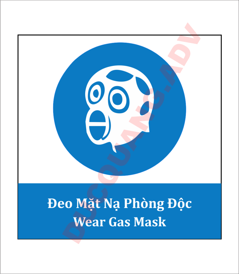 Đeo mặt nạ phòng độc