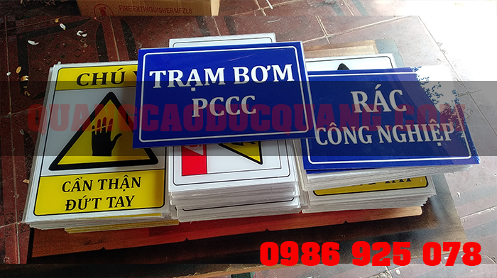 Bộ Biển báo an toàn PCCC giá rẻ Tháng 8/2015